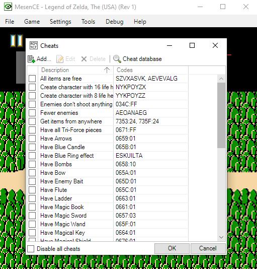 MesenCE Cheats